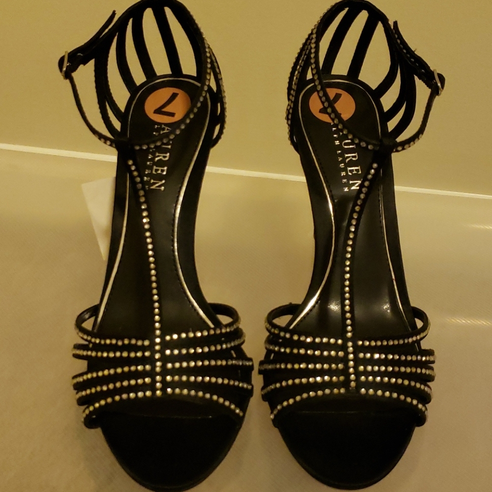 Black Sling Heel Sandal